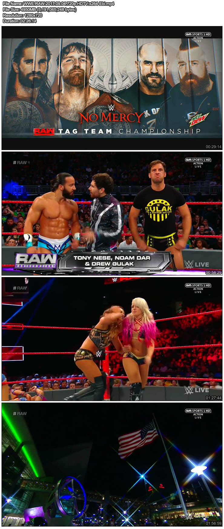 [WWE] RAW.2017.09.04.720p HDTV.x264-Ebi